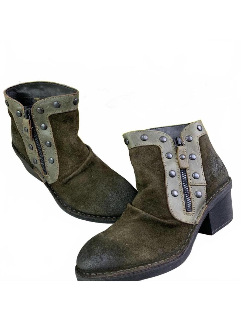 Fly London Duke Suede Bootie SZ 37 NIB